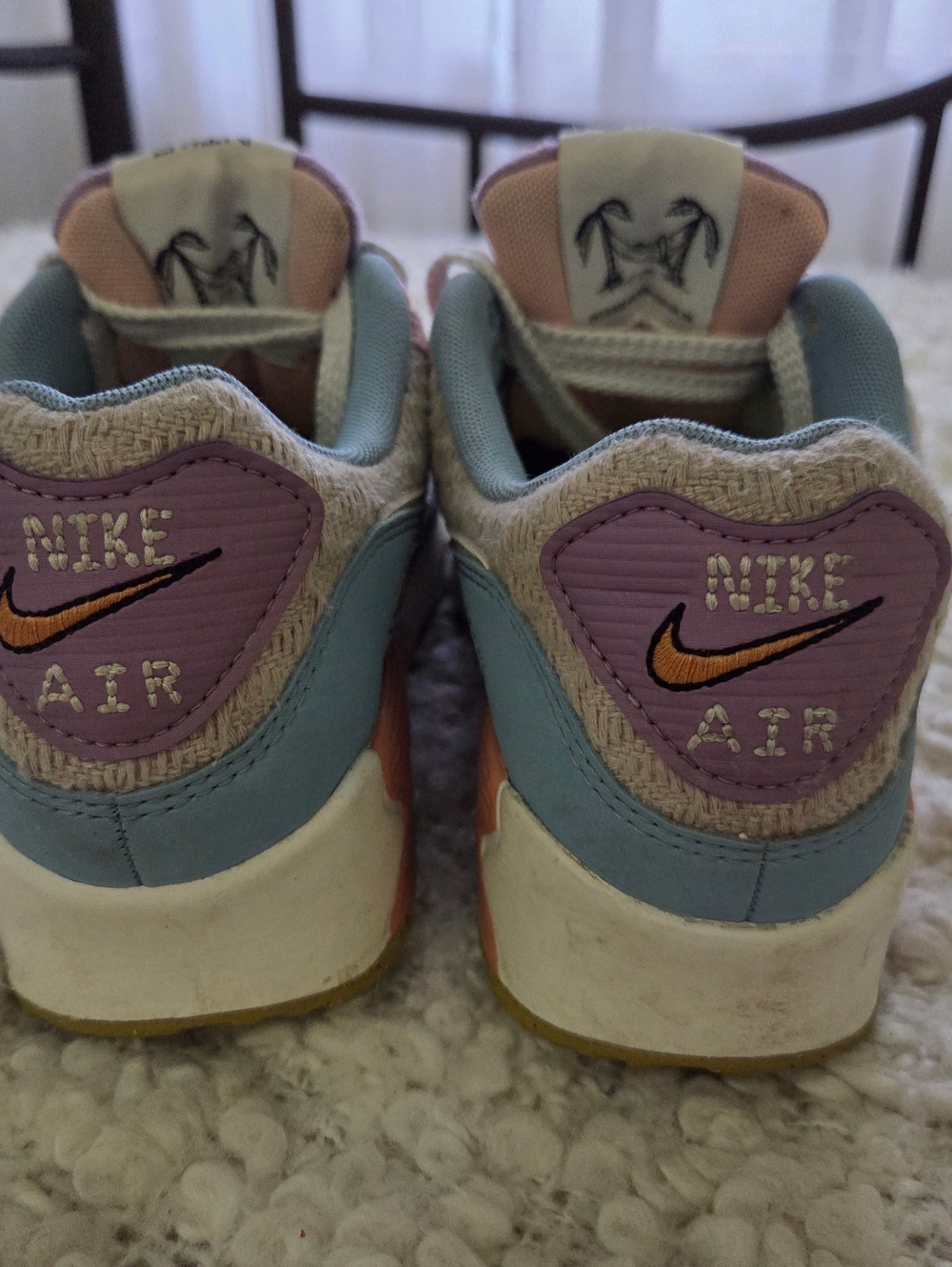 Nike Air Max 90 SE Sun Club Pastel Multicolor Womens Size 7.5 Sneaker DJ9997-100 - Picture 13 of 14